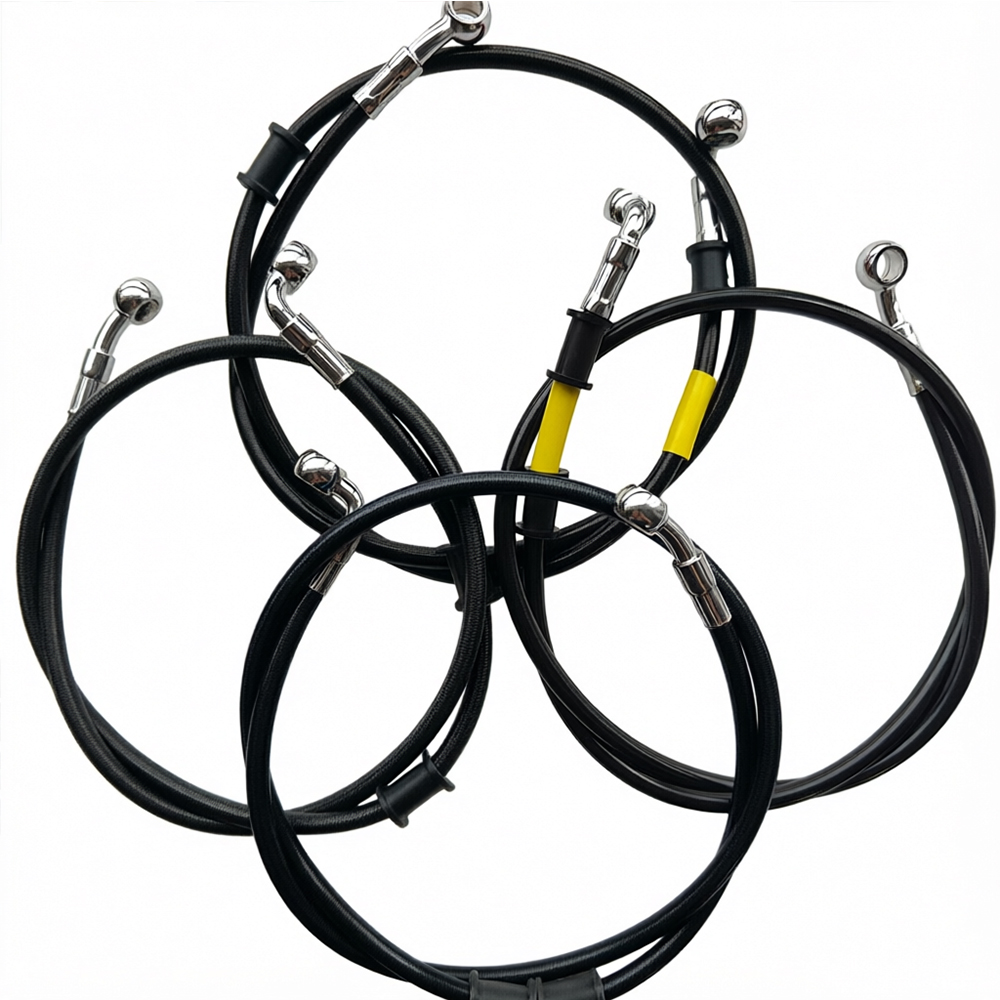 Black 28°-90° Degree Hydraulic - огляд і ціна Brake Line Motorcycle