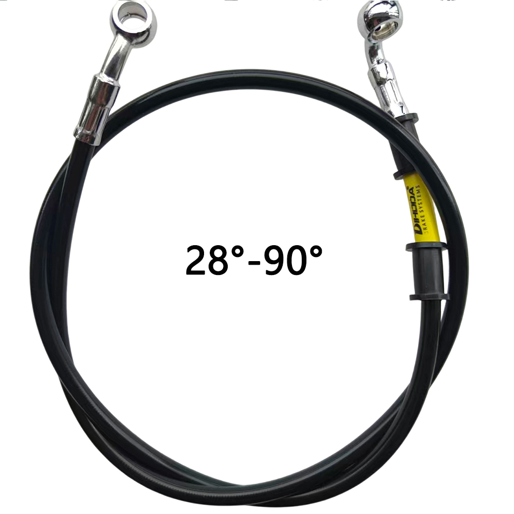 Black 28°-90° Degree Hydraulic - огляд і ціна Brake Line Motorcycle