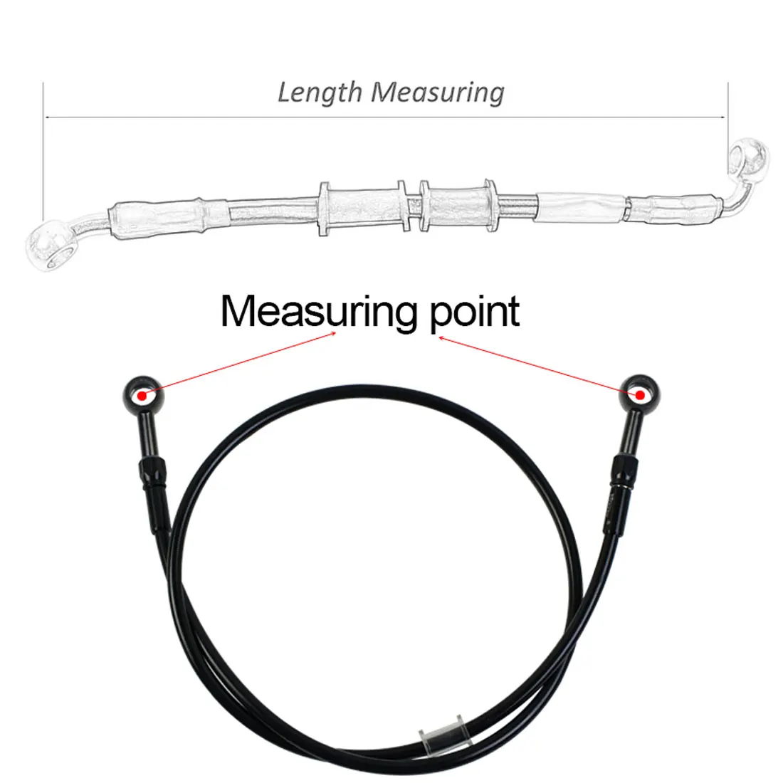 AN3 Braided Brake Hose Motorcy - огляд і ціна Brake Line Motorcycle