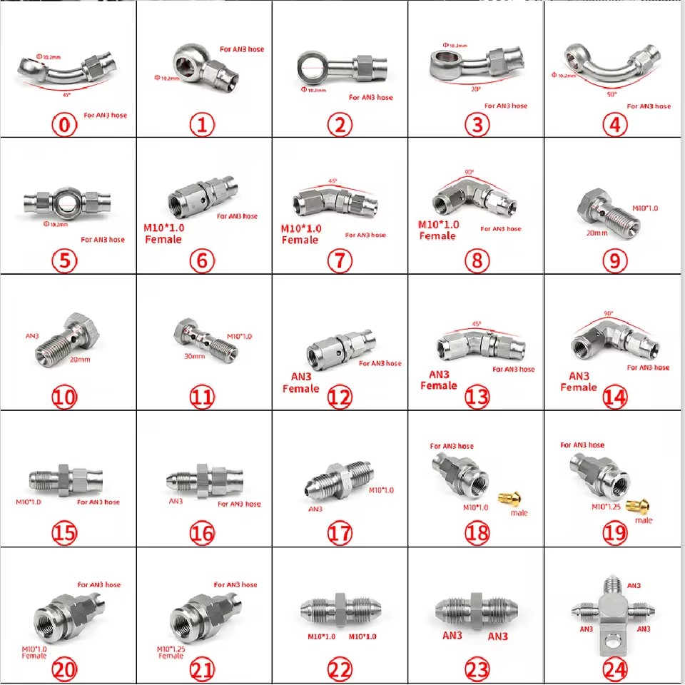01PC AN3 AN4 Car modified Moto - огляд і ціна Brake Line Motorcycle